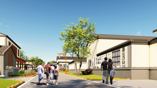 汶上縣南旺鎮壩上村沿運河廊道